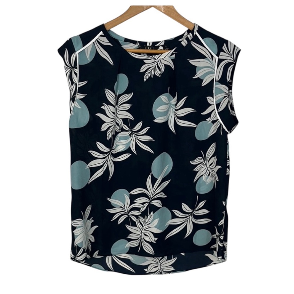 FF2- small blue dressy tank top size S G BY GIULIANA